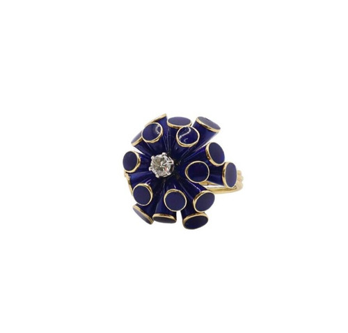 18k yellow gold spinner ring - 18k,